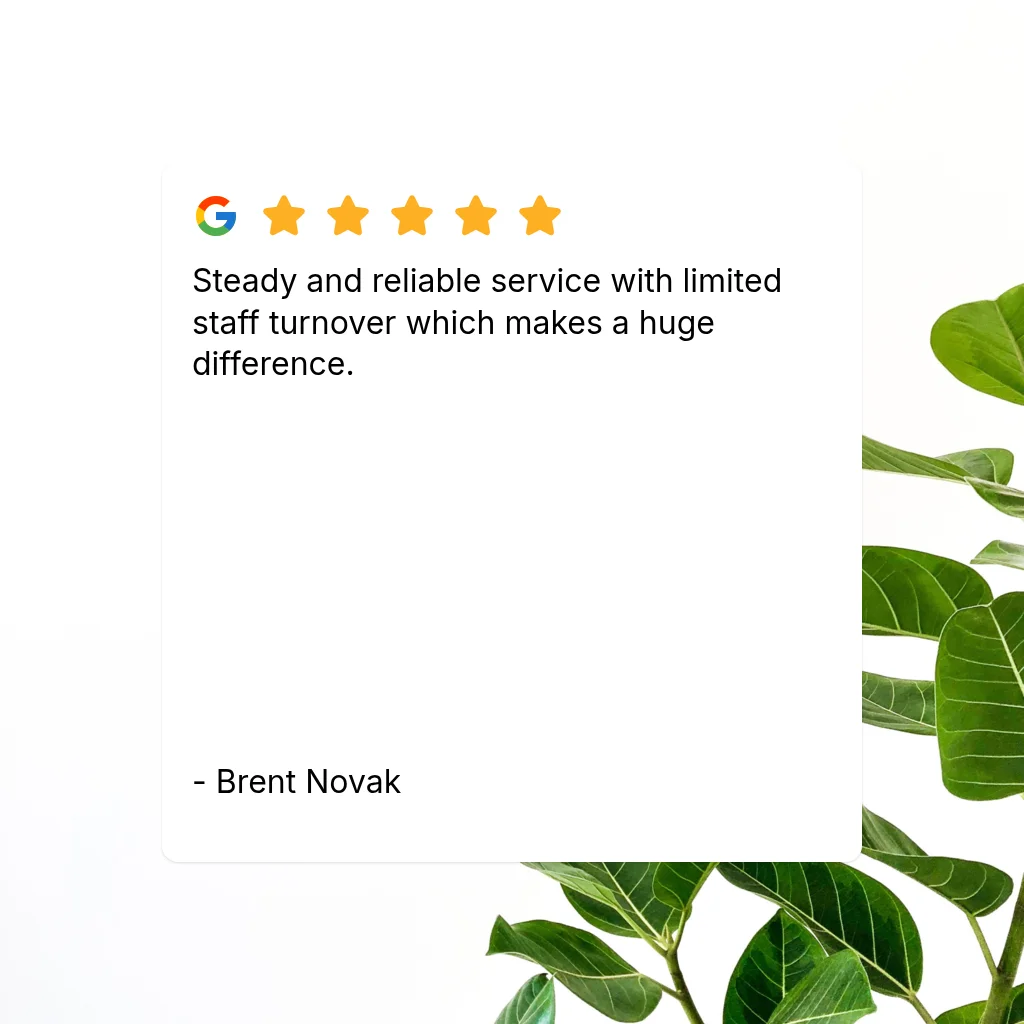 Five-star Google review praising steady and reliable hot tub repair service